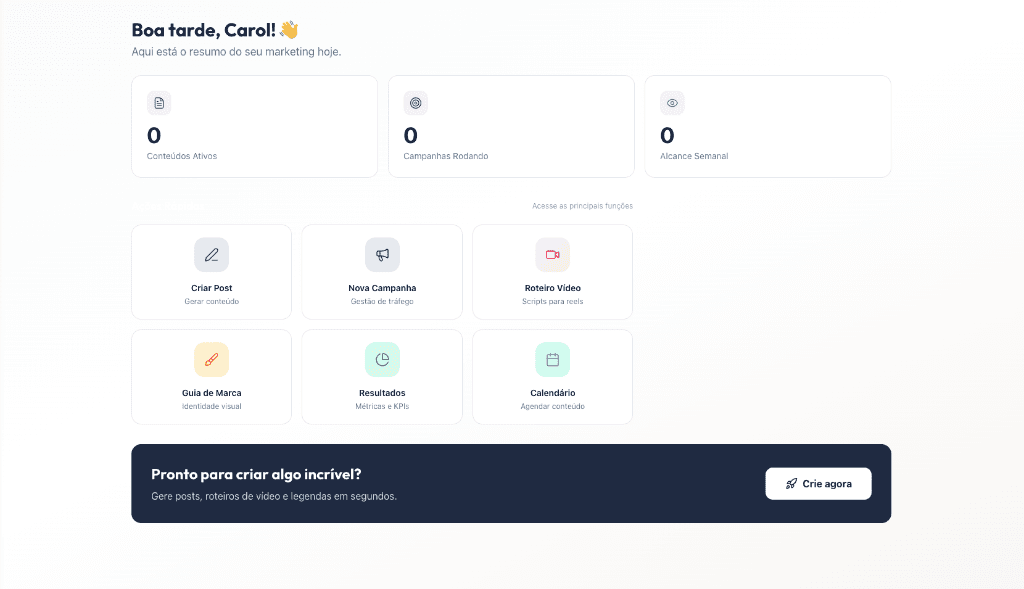 Dashboard Hágios Preview